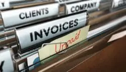 Unpaid invoices